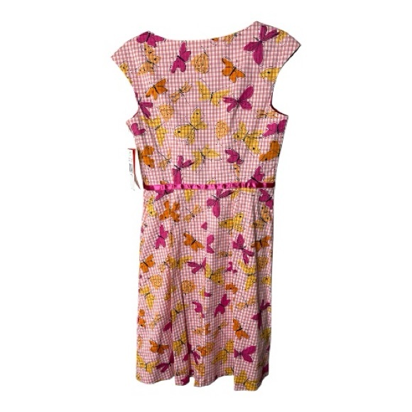 Sangria Pink and Orange Dress with Butterfly Print Sz 8
NWT - Picture 2 of 4